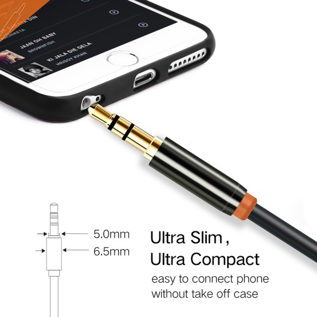 CABLETIME καλώδιο ήχου 3.5mm CT-AV311-P11G, gold plated, 0.5m, μαύρο