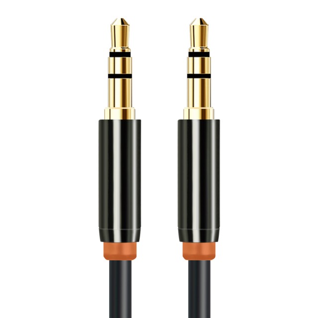CABLETIME καλώδιο ήχου 3.5mm CT-AV311-P11G, gold plated, 1m, μαύρο