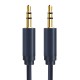 CABLETIME καλώδιο ήχου 3.5mm CT-AV301-H11G, gold plated, 5m, μπλε