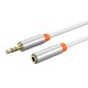 CABLETIME καλώδιο προέκτασης ήχου 3.5mm CT-AV311-P12G, gold plated, 0.5m, λευκό