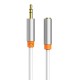 CABLETIME καλώδιο προέκτασης ήχου 3.5mm CT-AV311-P12G, gold plated, 1m, λευκό