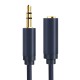 CABLETIME καλώδιο προέκτασης ήχου 3.5mm CT-AV302-H11G, gold plated, 5m, μπλε