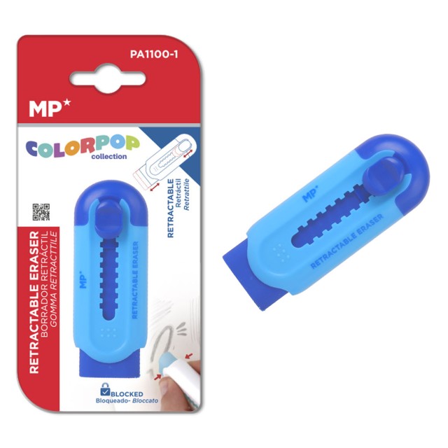 MP πτυσσόμενη γόμα για μολύβι PA1100-1, μπλε