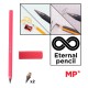 MP eternal μολύβι PE560 με γόμα & 2x ανταλλακτικές μύτες, ροζ