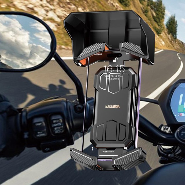 KAKUSIGA βάση ποδηλάτου/μηχανής για smartphone KSC-1594, μαύρη