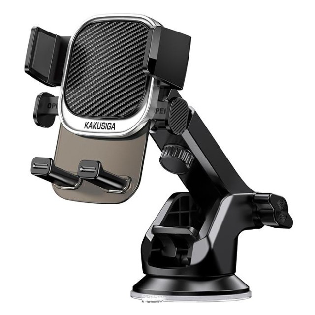 KAKUSIGA βάση smartphone αυτοκινήτου KSC-1566 για ταμπλό/παρμπρίζ, μαύρη