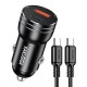 KAKUSIGA φορτιστής αυτοκινήτου KSC-1714 με καλώδιο USB-C, USB/USB-C, 60W, μαύρος