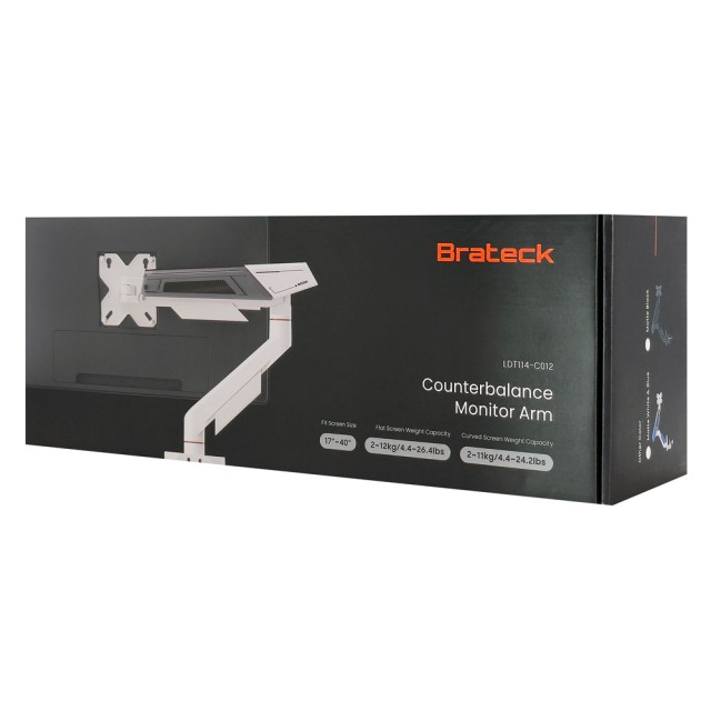 BRATECK βάση γραφείου οθόνης LDT114-C012, 17-40", έως 12kg