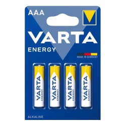 VARTA αλκαλικές μπαταρίες Energy, AAA/LR03, 1.5V, 4τμχ