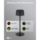GOOBAY επιτραπέζιο φωτιστικό 77675, 3000K, dimmable, επαναφορτιζόμενο, μαύρο