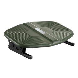 POWERTECH υποπόδιο γραφείου PT-1566 με ρυθμιζόμενη κλίση, μαύρο/λαδί