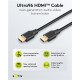 GOOBAY καλώδιο HDMI 2.2 80073, 16K/60Hz, 96 Gbps, 0.50m, μαύρο