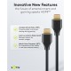 GOOBAY καλώδιο HDMI 2.2 80091, 16K/60Hz, 96 Gbps, 1m, μαύρο