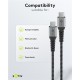 GOOBAY καλώδιο USB-C 49301, 60W, 480Mbps, 0.50m, μαύρο