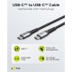GOOBAY καλώδιο USB-C 49301, 60W, 480Mbps, 0.50m, μαύρο