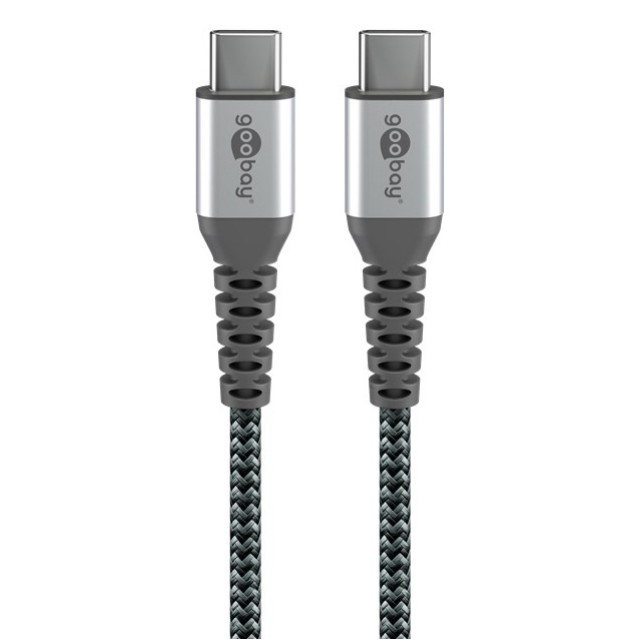 GOOBAY καλώδιο USB-C 49301, 60W, 480Mbps, 0.50m, μαύρο