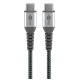 GOOBAY καλώδιο USB-C 49301, 60W, 480Mbps, 0.50m, μαύρο