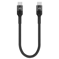 POWERTECH καλώδιο USB-C PTR-0204, PD 60W, 480Mbps, 25cm, μαύρο