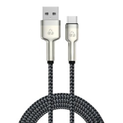 POWERTECH καλώδιο USB-C σε USB PTR-0199, PD 60W, 480Mbps, 1m, μαύρο/γκρι