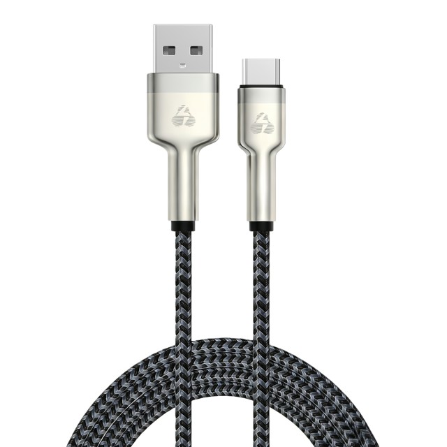 POWERTECH καλώδιο USB-C σε USB PTR-0199, PD 60W, 480Mbps, 1m, μαύρο/γκρι