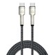 POWERTECH καλώδιο USB-C PTR-0198, PD 60W, 480Mbps, 1m, μαύρο