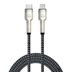POWERTECH καλώδιο Lightning σε USB-C PTR-0200, PD 27W, 480Mbps, 1m, μαύρο/γκρι