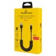 POWERTECH καλώδιο USB-C σε USB PTR-0197 με spiral καλώδιο, PD 60W, 480Mbps, 1m, μαύρο