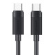 USAMS καλώδιο USB-C SJ780, 60W, 480Mbps, 1m, μαύρο