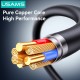 USAMS καλώδιο Lightning σε USB-C SJ781, 30W, 480Mbps, 1m, μαύρο