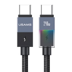 USAMS καλώδιο USB-C SJ775, 240W, 480Mbps, 1.2m, μαύρο