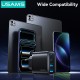 USAMS φορτιστής τοίχου CC330, 2x USB & 2x USB-C, 40W, GaN, μαύρος