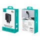 USAMS φορτιστής τοίχου CC330, 2x USB & 2x USB-C, 40W, GaN, μαύρος