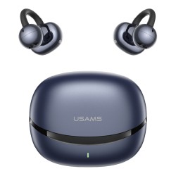 USAMS earphones με θήκη φόρτισης Echo R03, OWS, Φ11mm, 40/300mAh, μπλε