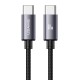 USAMS καλώδιο USB-C SJ769, 60W, 480Mbps, 1m, μαύρο