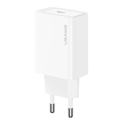 USAMS φορτιστής τοίχου CC325, USB-C, 20W, λευκός