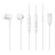 CELEBRAT earphones με μικρόφωνο G40, USB-C σύνδεση, 10mm, 1.2m, λευκά