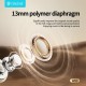 CELEBRAT earphones με θήκη φόρτισης W80, True Wireless, 13mm, 30/230mAh, γκρι