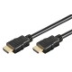 GOOBAY καλώδιο HDMI 80096 με Ethernet, soft, 4K/60Hz, 18 Gbps, 0.5m, μαύρο