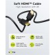 GOOBAY καλώδιο HDMI 80103 με Ethernet, soft, 4K/60Hz, 18 Gbps, 2m, μαύρο