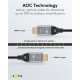 GOOBAY καλώδιο HDMI 2.1 76278 με Ethernet, AOC, 8K/60Hz, 48 Gbps, 50m, μαύρο