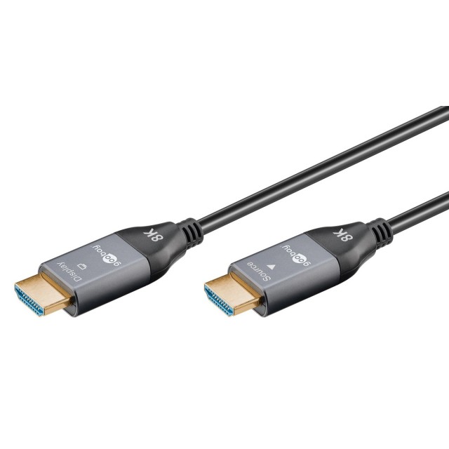 GOOBAY καλώδιο HDMI 2.1 76278 με Ethernet, AOC, 8K/60Hz, 48 Gbps, 50m, μαύρο