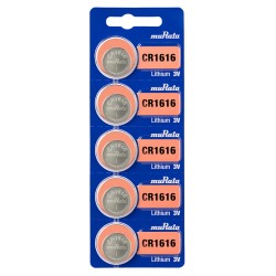 MURATA μπαταρίες λιθίου CR1616, 3V, 5τμχ MURATA μπαταρίες λιθίου CR1616, 3V, 5τμχ