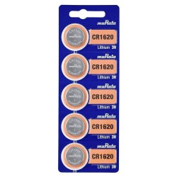 MURATA μπαταρίες λιθίου CR1620, 3V, 5τμχ MURATA μπαταρίες λιθίου CR1620, 3V, 5τμχ