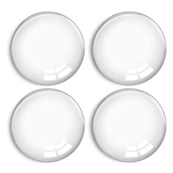HOME USE στοπ πόρτας HUH-0263, αυτοκόλλητο, PU πλαστικό, 40x8mm, διάφανο, 4τμχ
