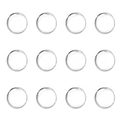 HOME USE στοπ πόρτας HUH-0264, αυτοκόλλητο, PU πλαστικό, 25x10mm, διάφανο, 12τμχ