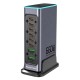 POWERTECH σταθμός φόρτισης PT-1621, 2x USB & 6x USB-C, GaN, 140W, γκρι POWERTECH σταθμός φόρτισης PT-1621, 2x USB & 6x USB-C, GaN, 140W, γκρι