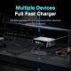 POWERTECH σταθμός φόρτισης PT-1622 με οθόνη, USB & 4x USB-C, GaN, 100W, ασημί