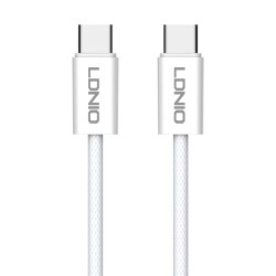 LDNIO καλώδιο USB-C iP-901c, 65W, 480Mbps, 1m, λευκό