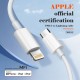 LDNIO καλώδιο Lightning σε USB-C MFi01, MFi, 30W, 480Mbps, 1m, λευκό