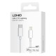 LDNIO καλώδιο Lightning σε USB-C MFi01, MFi, 30W, 480Mbps, 1m, λευκό